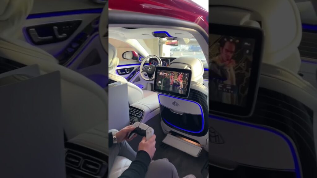 PlayStation 5 inside a MAYBACH! 😳 #Shorts